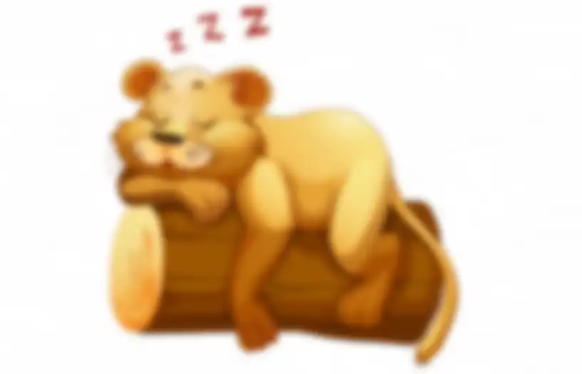 Blurry Image To Vector Conversion of lion