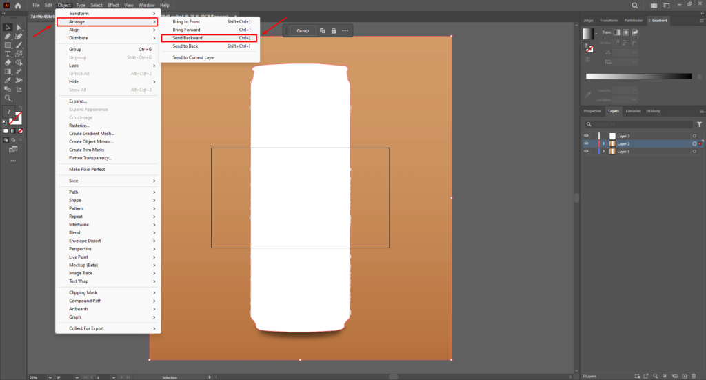 Bring the Separated Subject above the New Layer